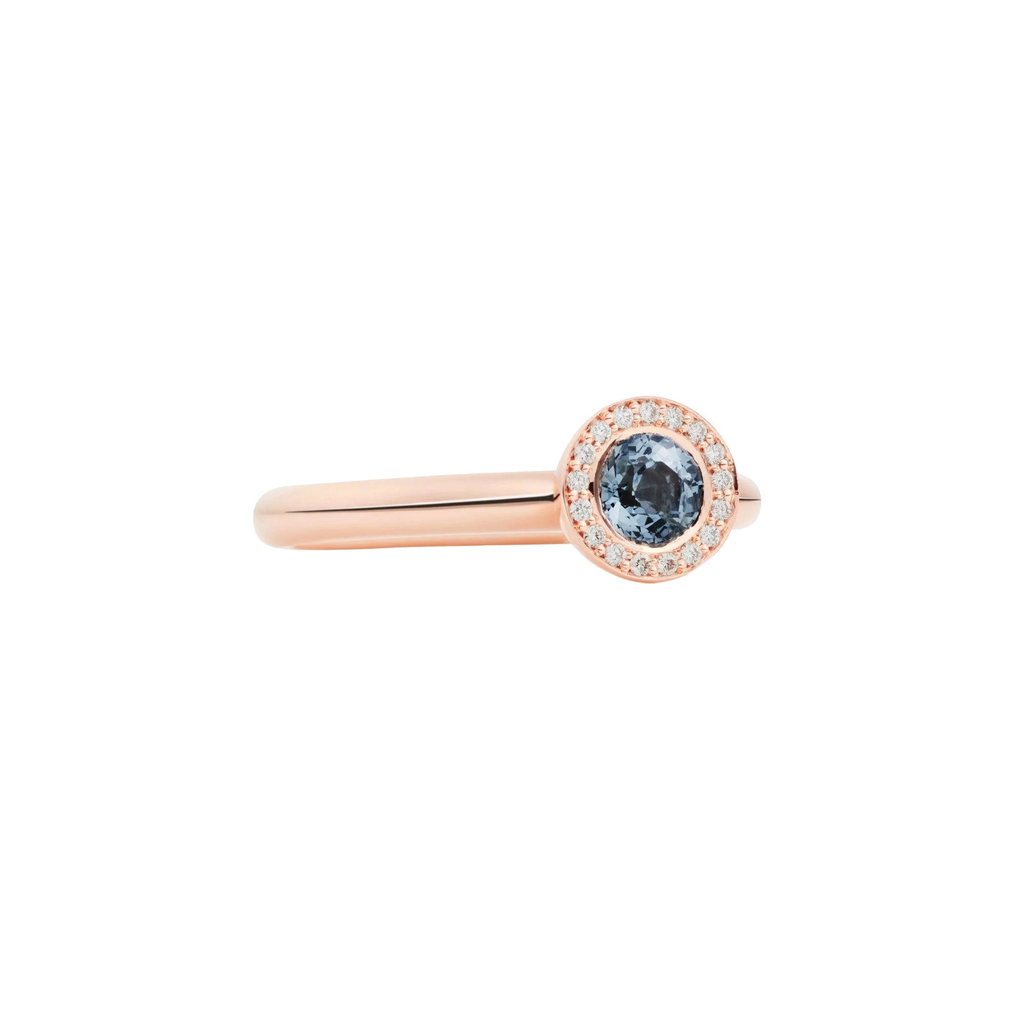 Bron Sushi Ring (4RR4567TBPBR) aus Roségold mit Diamant und Tansanit