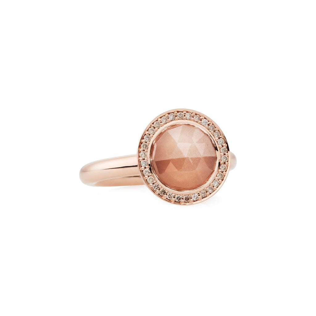 Bron Sushi Ring (8RR4864MSBCBR) aus Roségold mit Diamant und Mondstein
