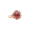 Bron Sushi Ring (8RR4864RTCBR) aus Roségold mit Diamant und Turmalin