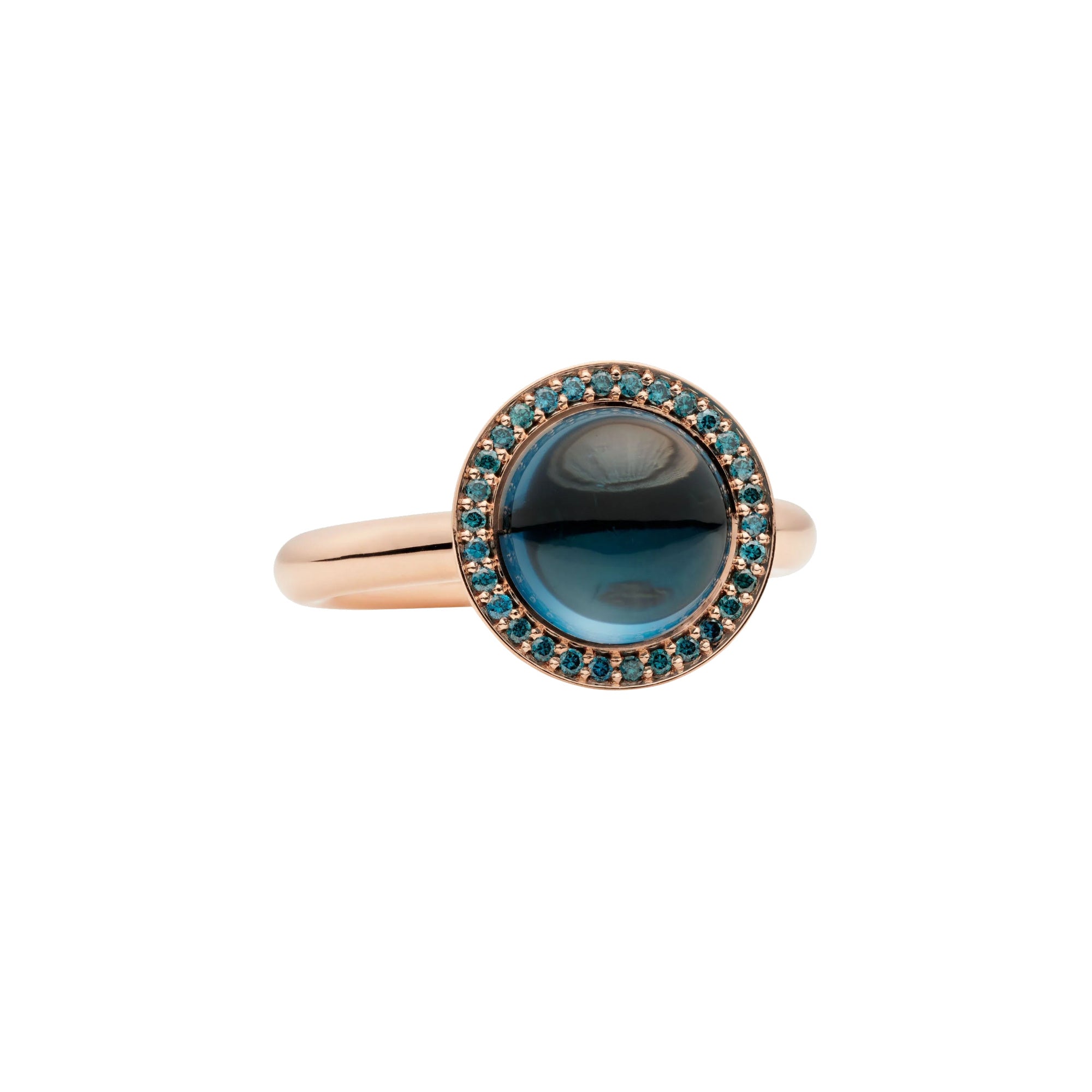 Bron Sushi Ring (8RR4864TLCIBR) aus Roségold mit Diamant und Topas