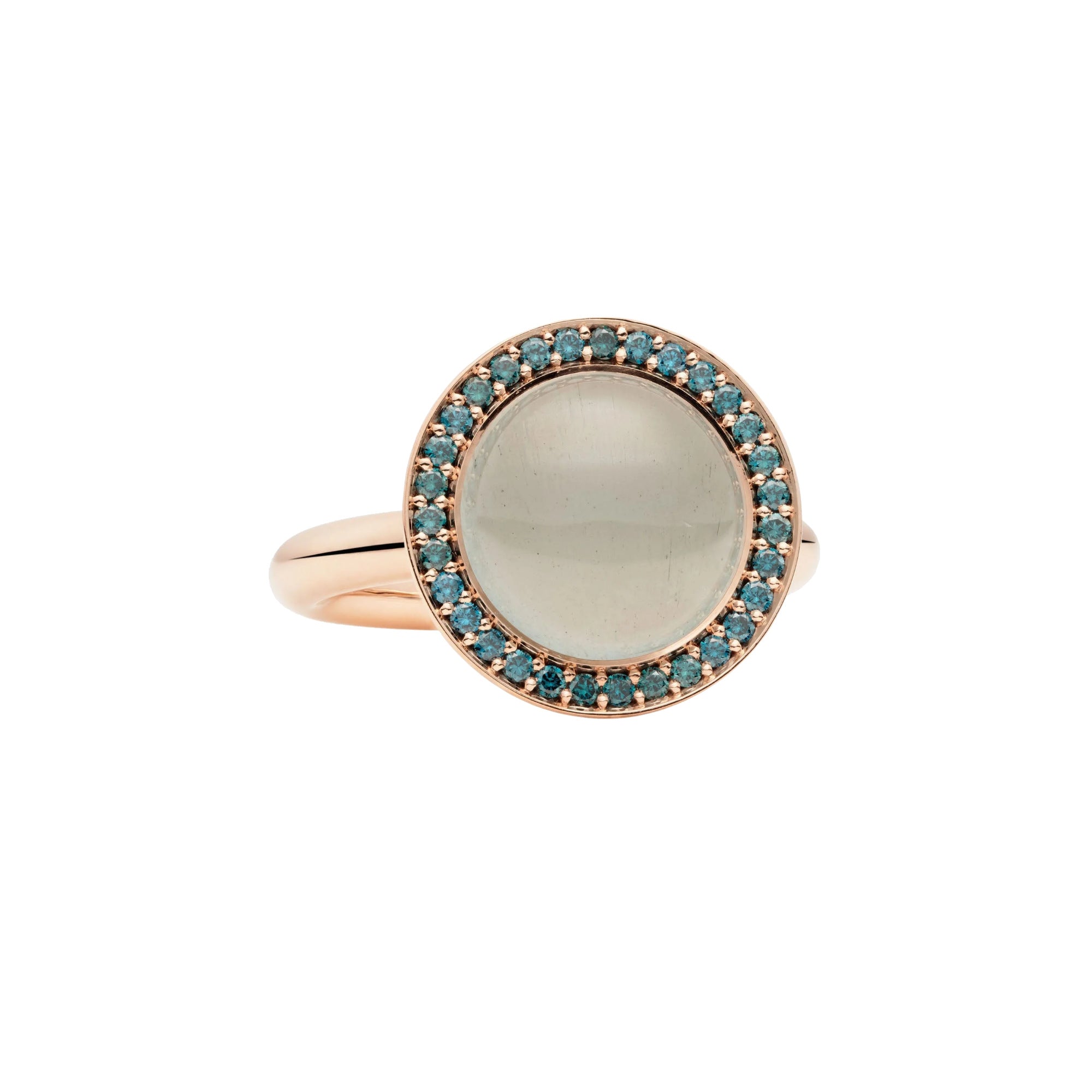 Bron Sushi Ring (8RR4865AQCIBR) aus Roségold mit Aquamarin und Diamant