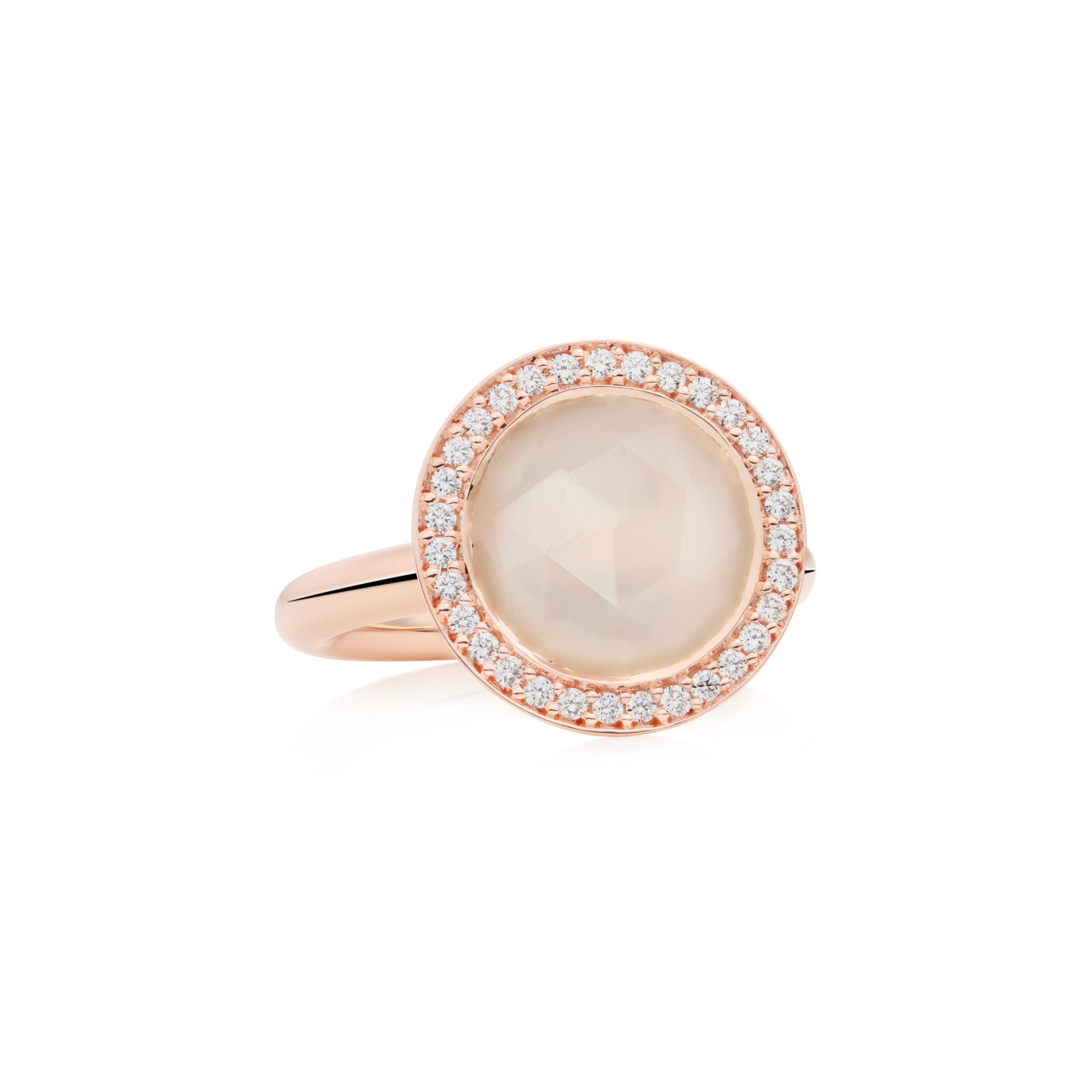 Bron Sushi Ring (8RR4865MWBBR) aus Roségold mit Diamant und Mondstein