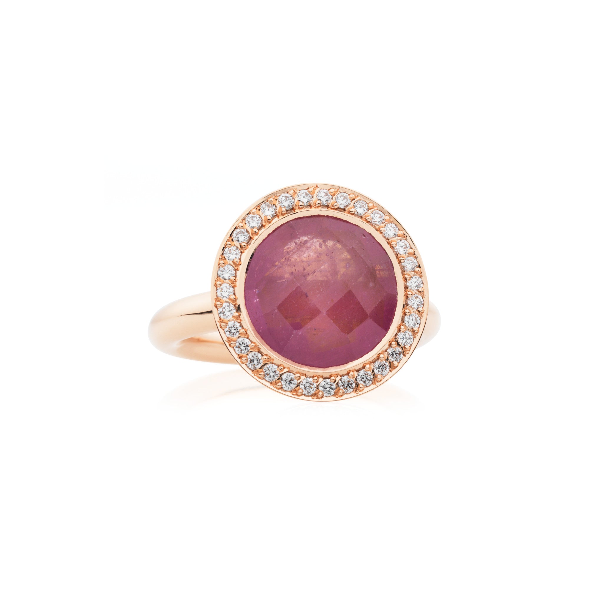 Bron Sushi Ring (8RR4865SASBR) aus Roségold mit Diamant und Saphir