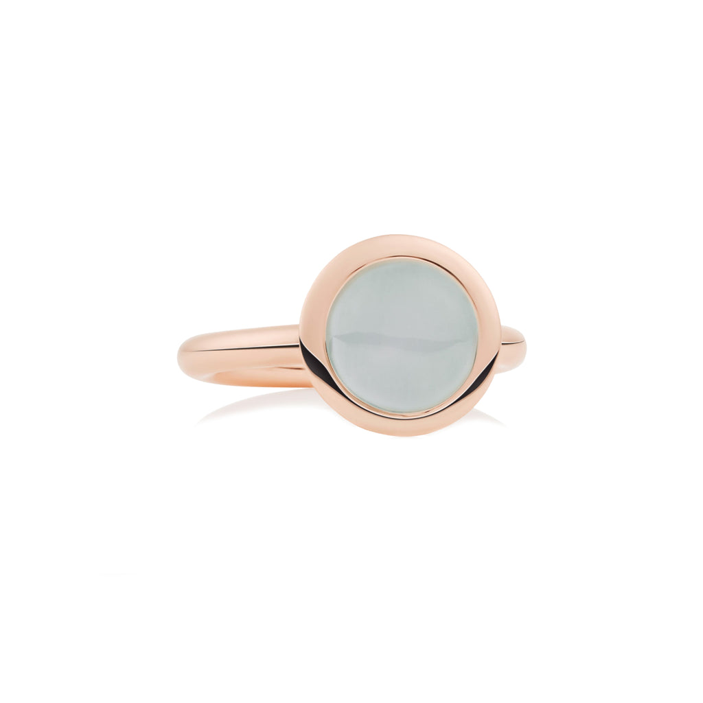 Bron Sushi Ring (8RR4869AQC) aus Roségold mit Aquamarin