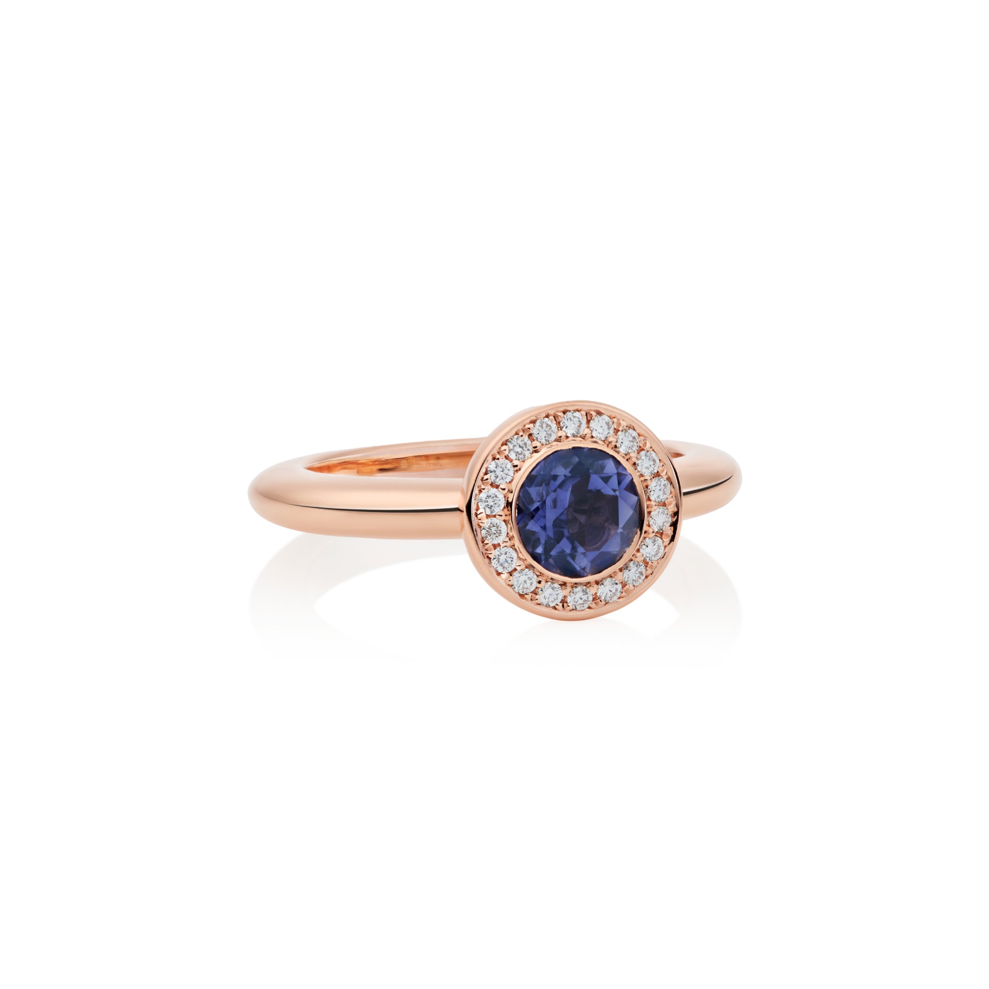 Bron Sushi Ring (8RR4873IOBR) aus Roségold mit Diamant und Iolith