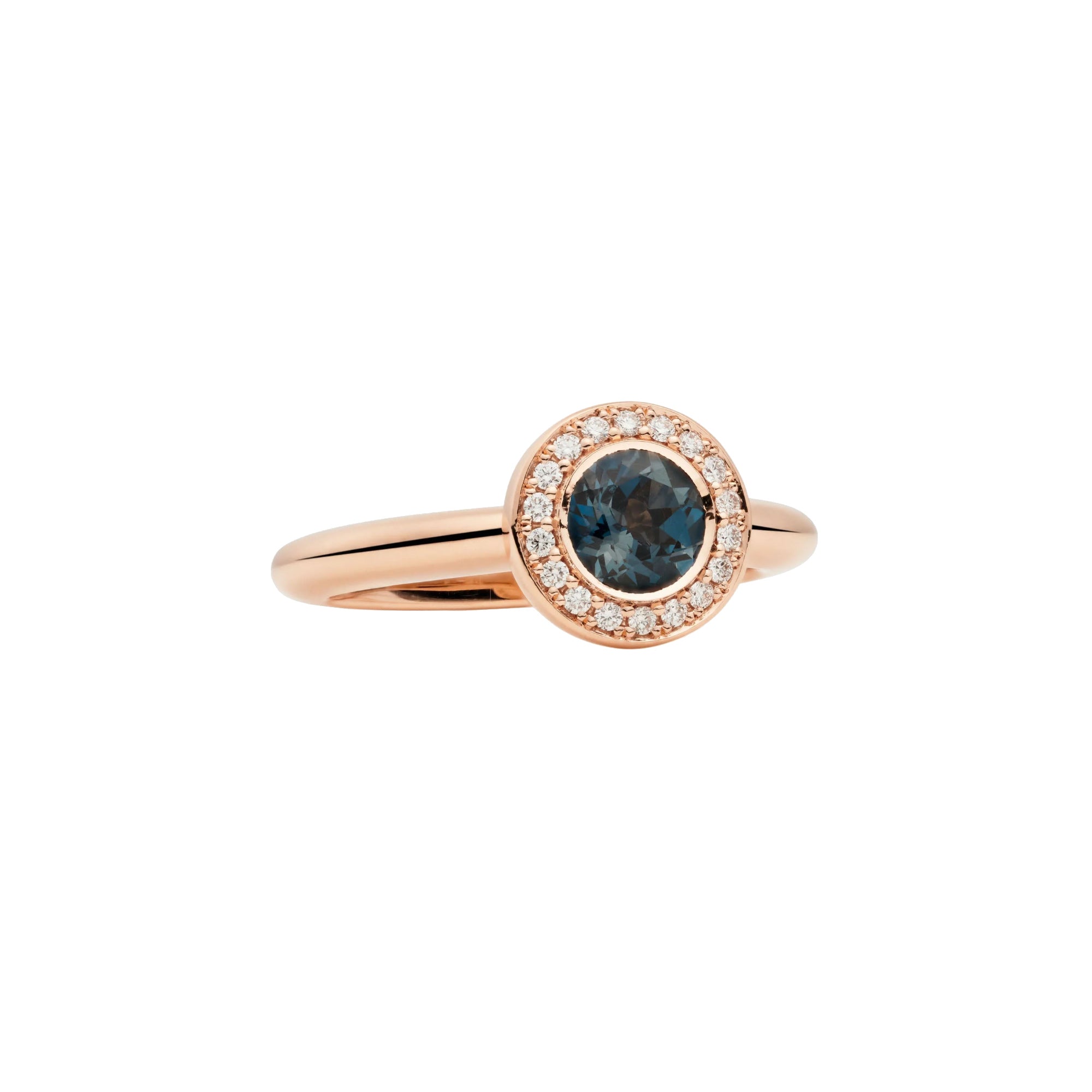 Bron Sushi Ring (8RR4873TLBR) aus Roségold mit Diamant und Topas