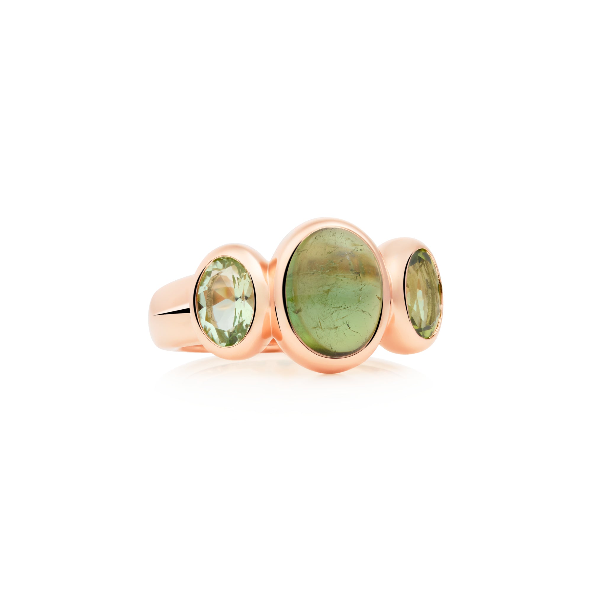 Bron Sushi Ring (8RR4902GTCGT) aus Roségold mit Turmalin
