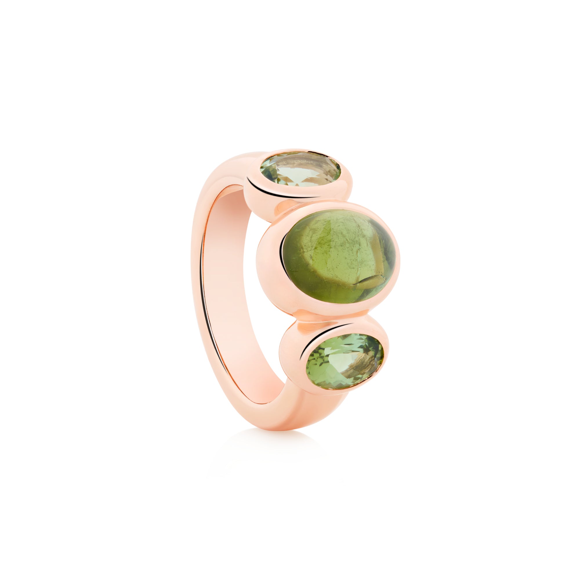 Bron Sushi Ring (8RR4902GTCGT) aus Roségold mit Turmalin