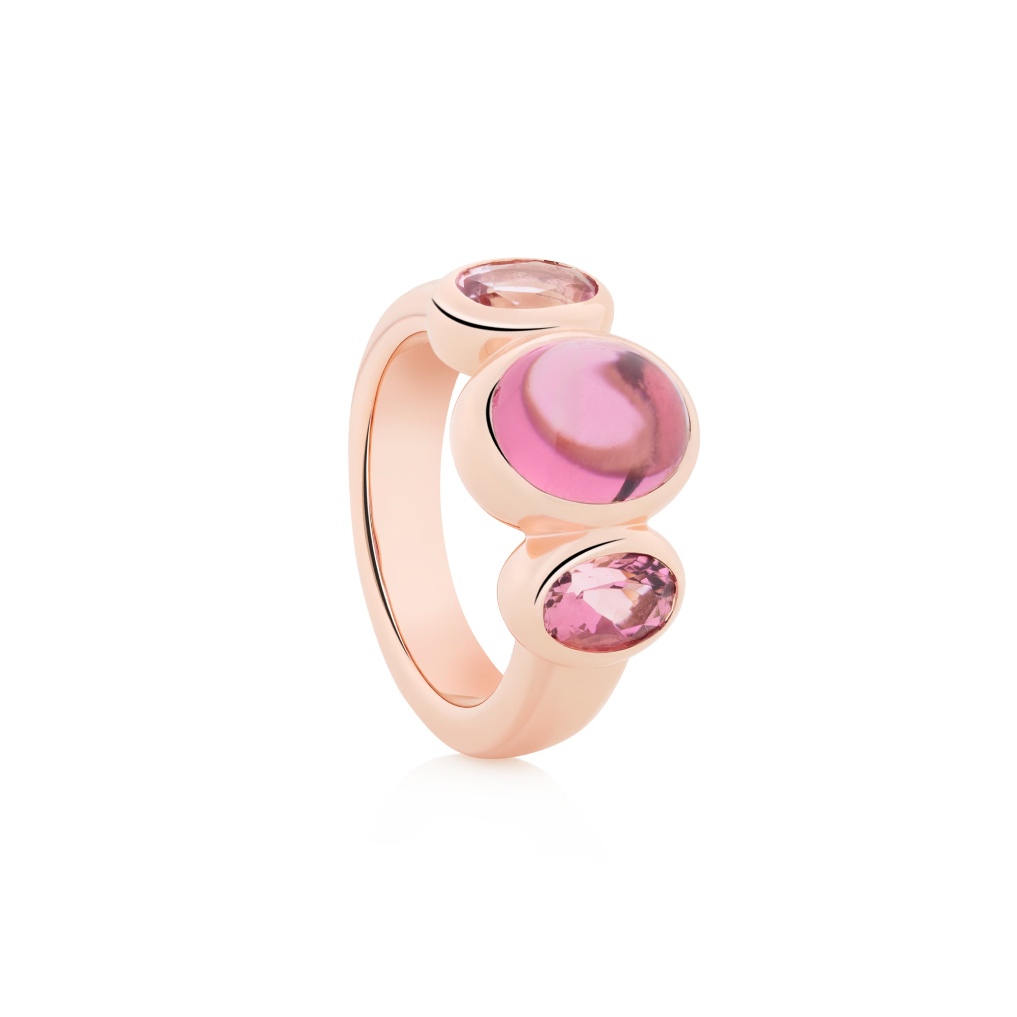Bron Sushi Ring (8RR4902RTCRT) aus Roségold mit Turmalin