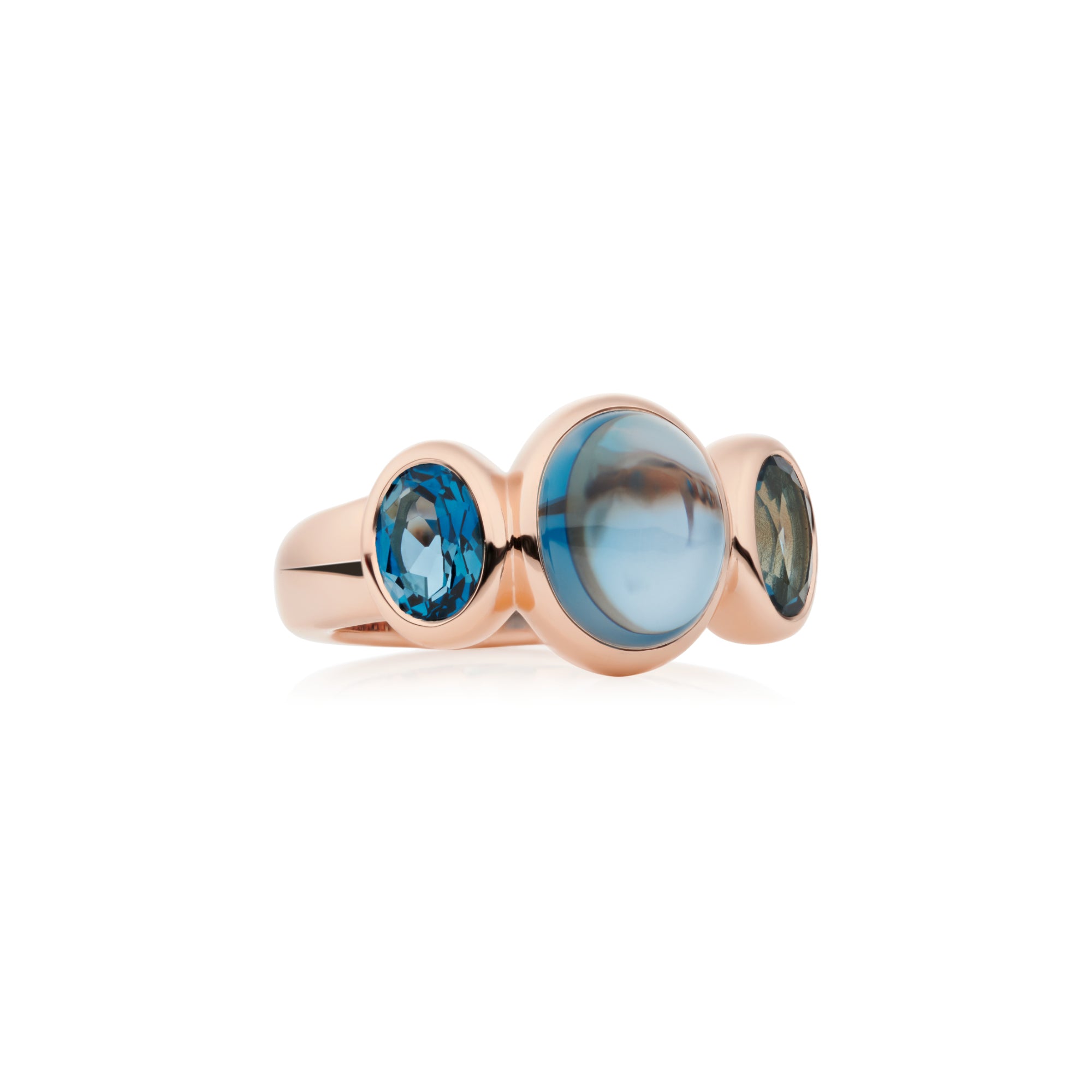 Bron Sushi Ring (8RR4902TLTLC) aus Roségold mit Topas