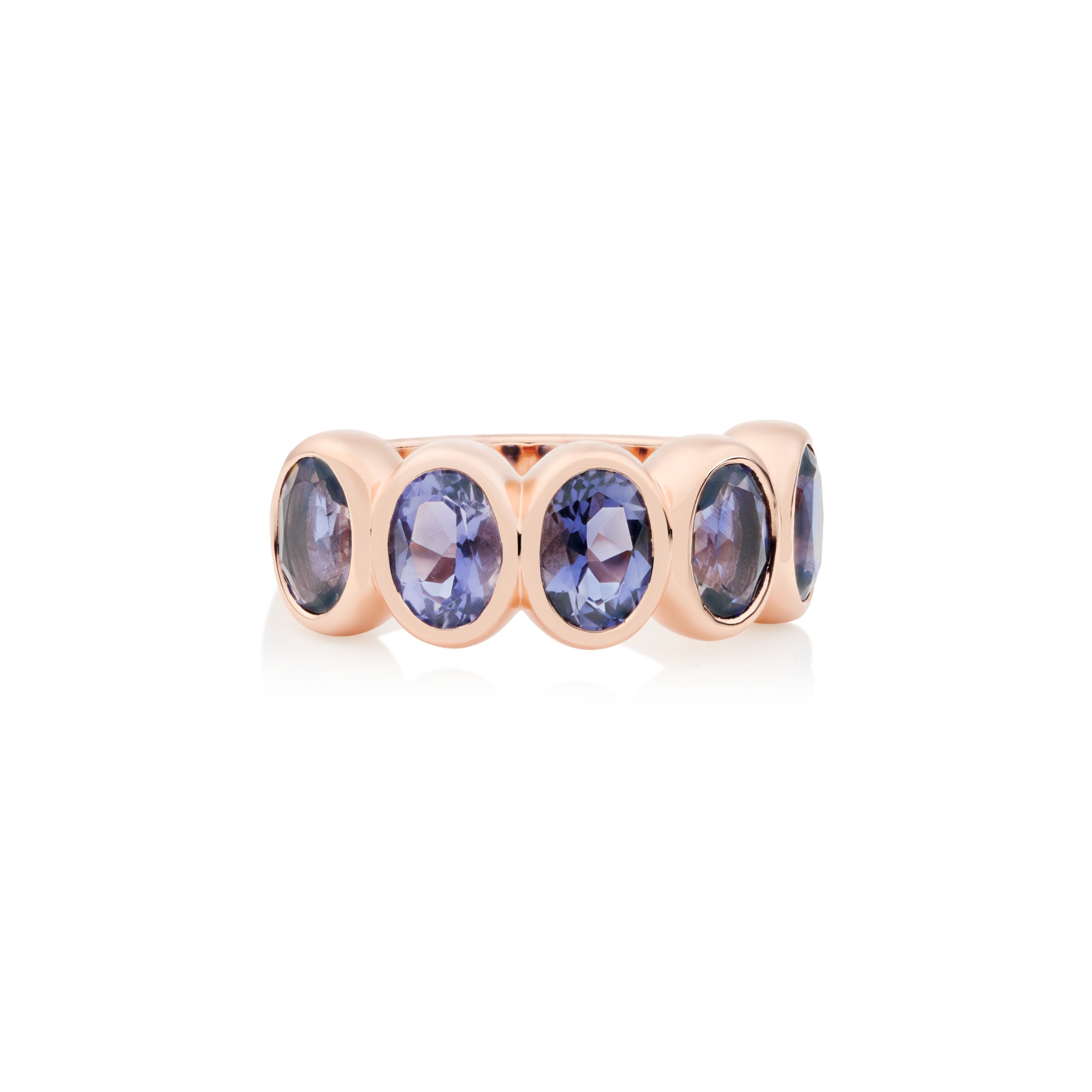 Bron Sushi Ring (8RR4903IO) aus Roségold mit Iolith