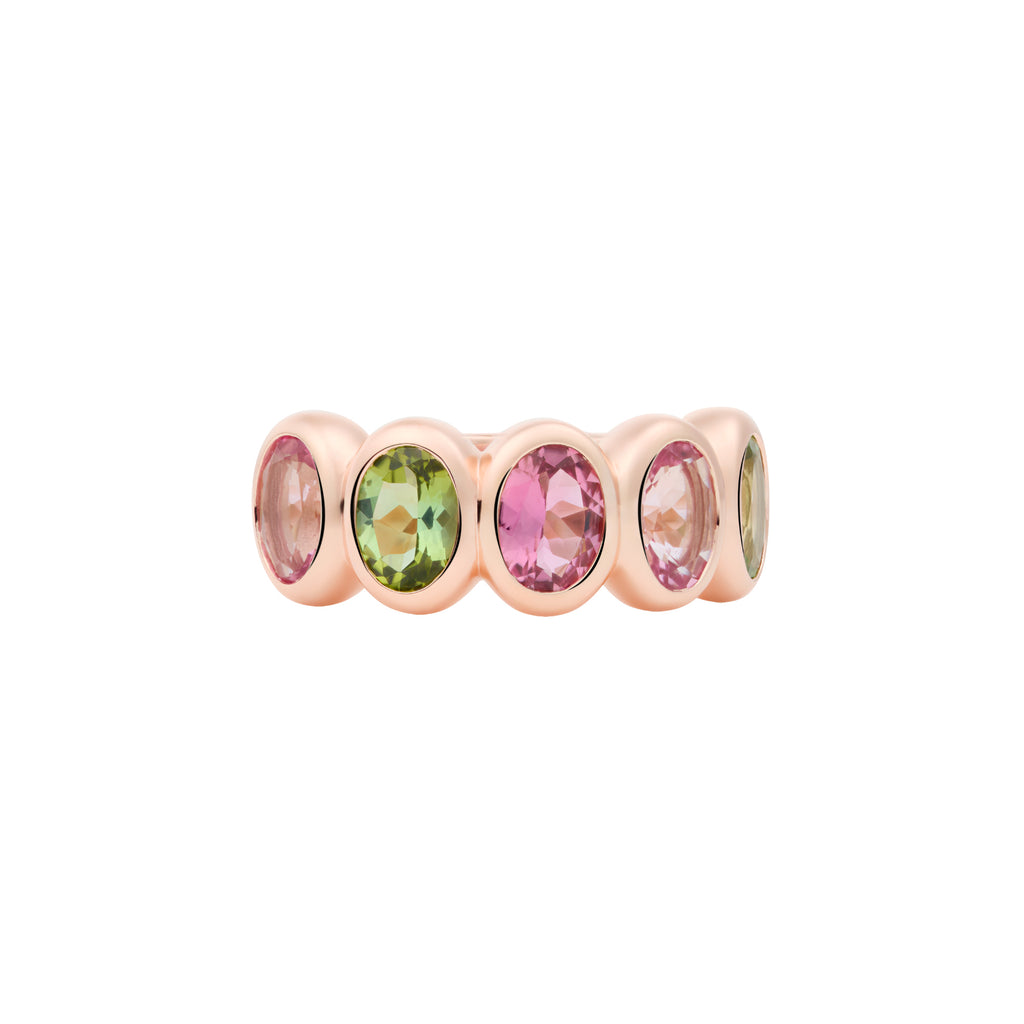 Bron Sushi Ring - 8RR4903MT/1 (1) aus Roségold mit Turmalin