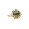 Bron Sushi Ring (8RR4925GTCBR) aus Roségold mit Diamant und Turmalin