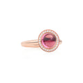Bron Sushi Ring (8RR4932RTCBR) aus Roségold mit Diamant und Turmalin