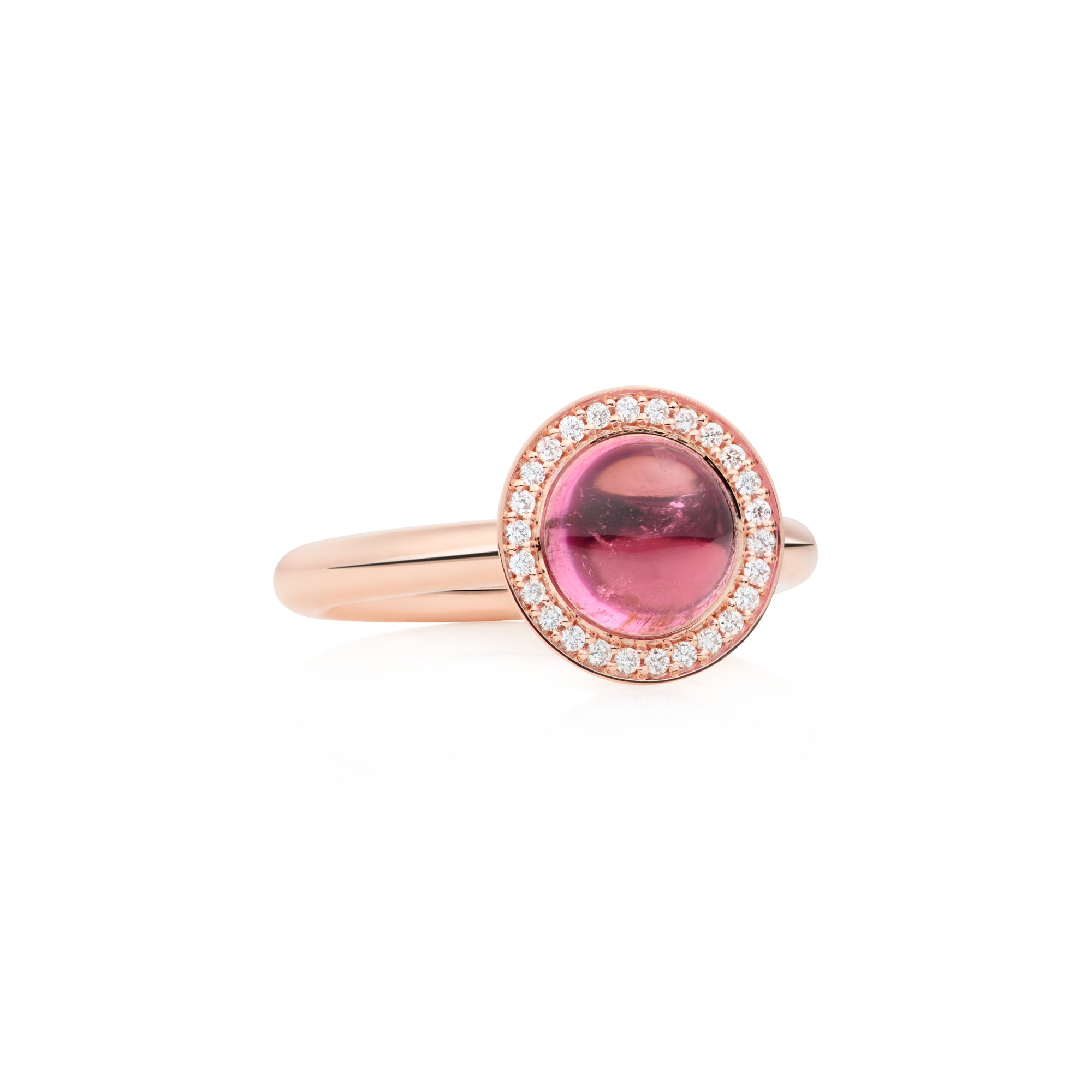 Bron Sushi Ring (8RR4932RTCBR) aus Roségold mit Diamant und Turmalin