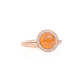 Bron Sushi Ring (8RR4932SGCBR) aus Roségold mit Diamant und Granat