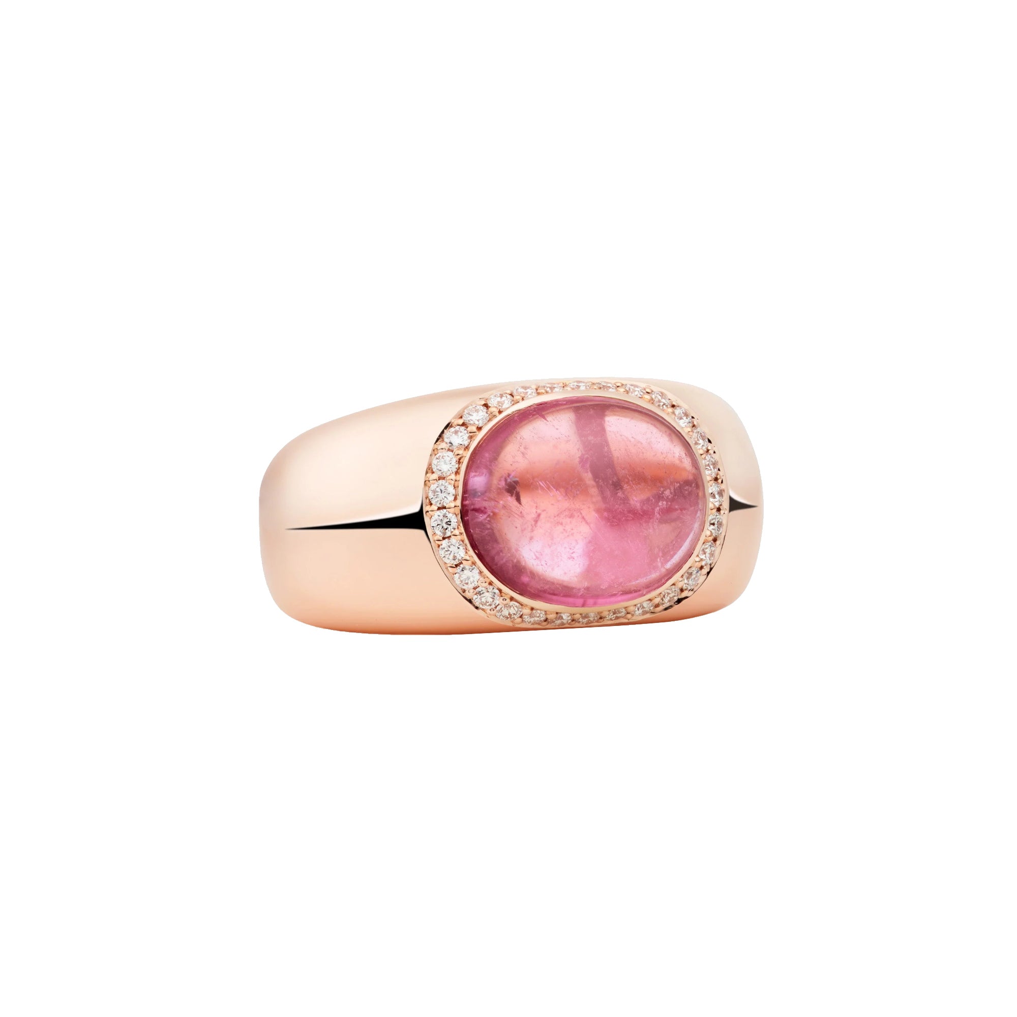 Bron Sushi Ring (8RR4938RTCBR) aus Roségold mit Diamant und Turmalin