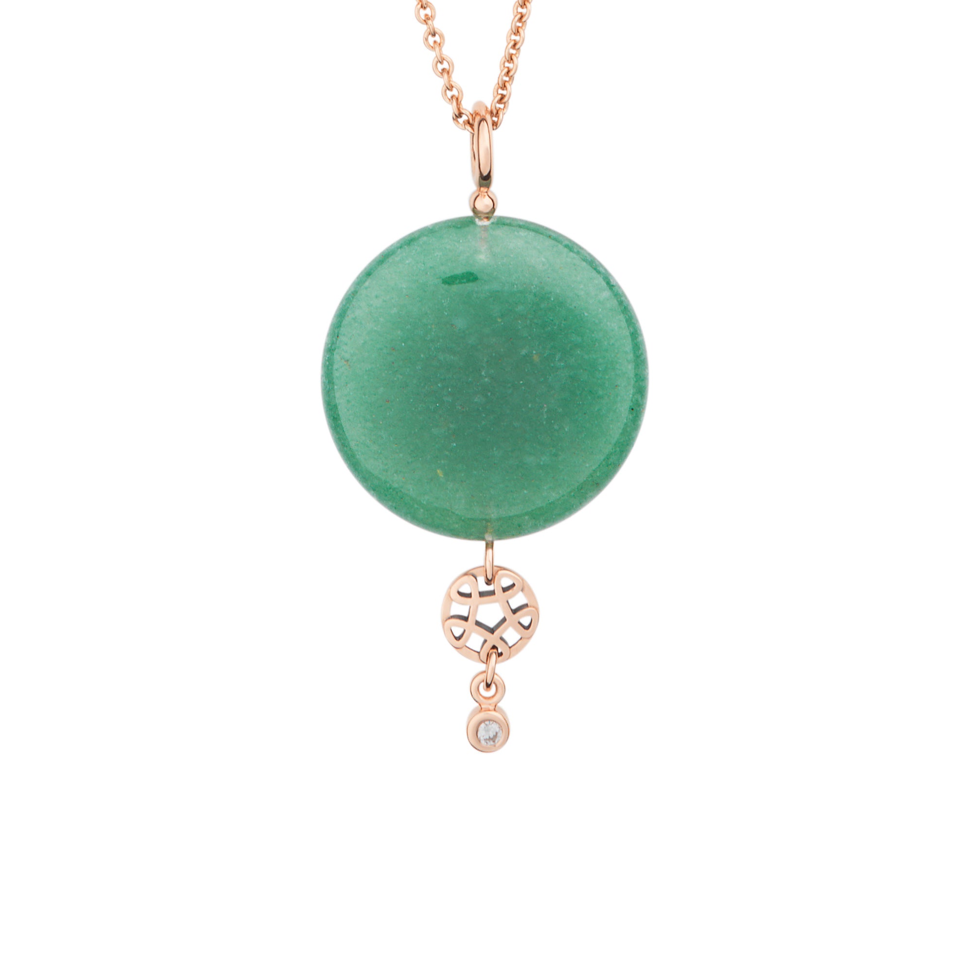 Bron Toujours Ajour Anhänger (8HR3401AVBR) aus Roségold mit Diamant