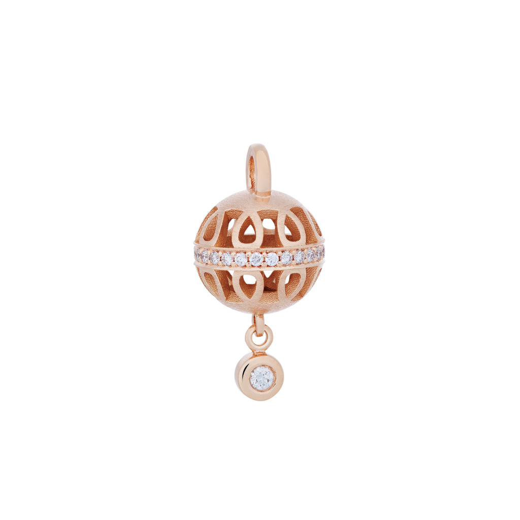 Bron Toujours Ajour Anhänger (8HR3448MBR) aus Roségold mit Diamant
