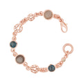 Bron Toujours Ajour Armband (8AR4034MIX2CBR) aus Roségold mit Diamant, Mondstein und Topas