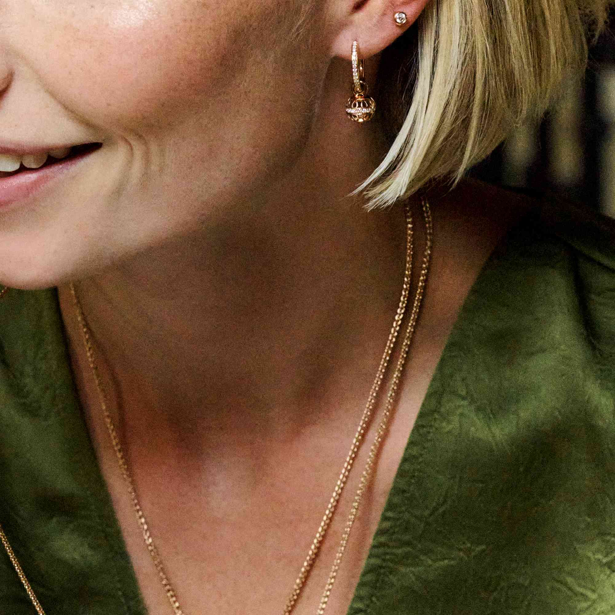 Bron Toujours Ajour Einhänger (8OR4906BR) aus Roségold mit Diamant