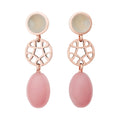 Bron Toujours Ajour Ohrschmuck (8OR4819LQCGQRD) aus Roségold mit Quarz