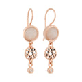 Bron Toujours Ajour Ohrschmuck (8OR4842MWBBR) aus Roségold mit Diamant und Mondstein