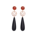 Bron Toujours Ajour Ohrschmuck (8OR4819HECON) aus Roségold mit Onyx