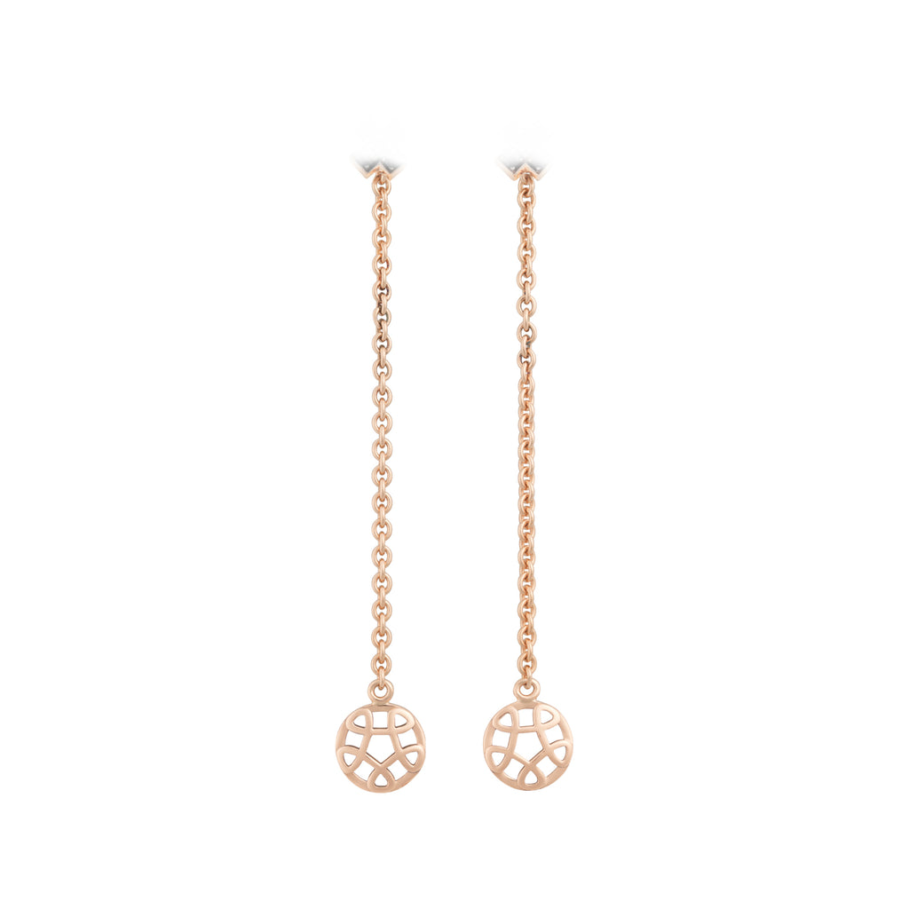 Bron Toujours Ajour Ohrschmuck (8OR4835-1) aus Roségold mit Saphir