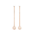 Bron Toujours Ajour Ohrschmuck (8OR4835-1) aus Roségold mit Saphir