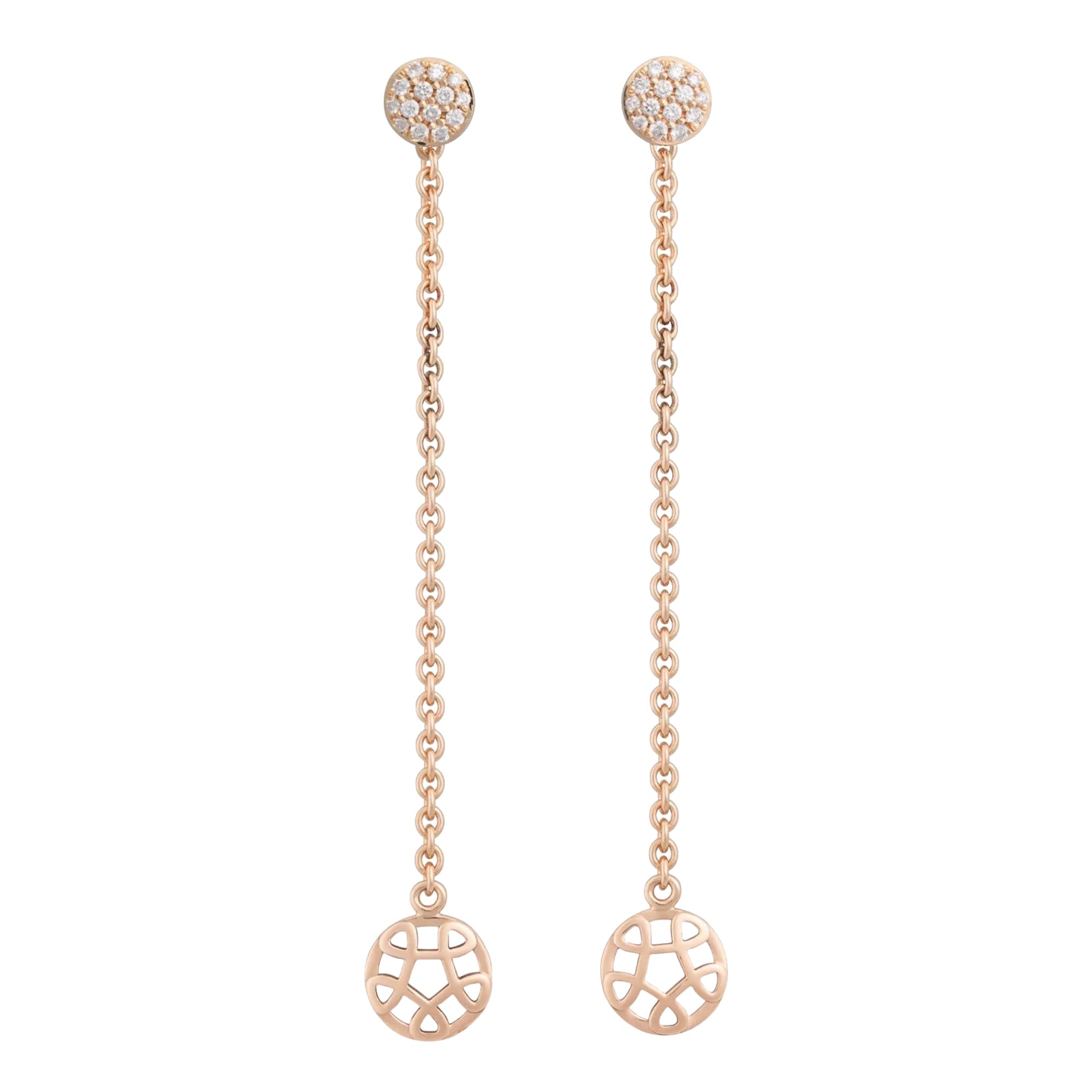 Bron Toujours Ajour Ohrschmuck (8OR4835-2) aus Roségold mit Diamant