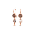 Bron Toujours Ajour Ohrschmuck (8OR4842MSCCBR) aus Roségold mit Diamant und Mondstein