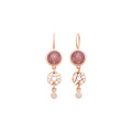 Bron Toujours Ajour Ohrschmuck (8OR4842SASBR) aus Roségold mit Diamant und Saphir