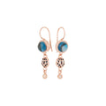 Bron Toujours Ajour Ohrschmuck (8OR4842TLCBR) aus Roségold mit Diamant und Topas