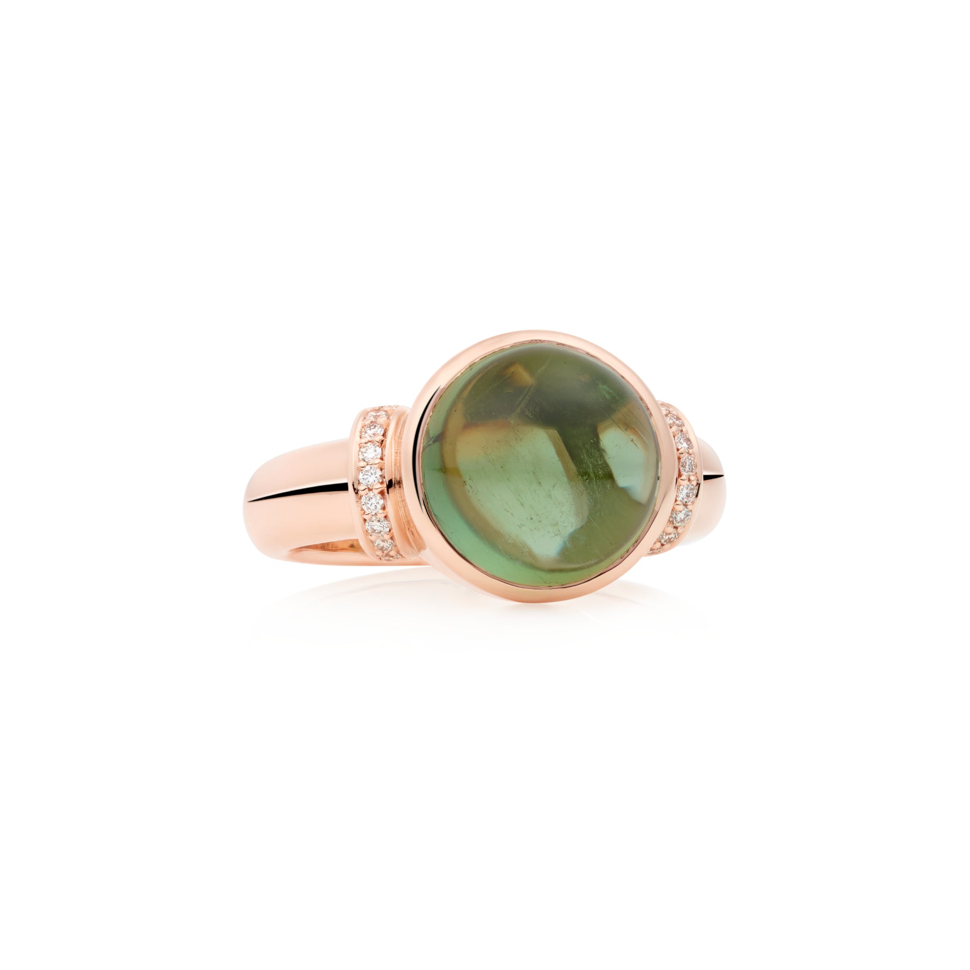 Bron Toujours Ajour Ring (8RR4876GTCBR) aus Roségold mit Diamant und Turmalin
