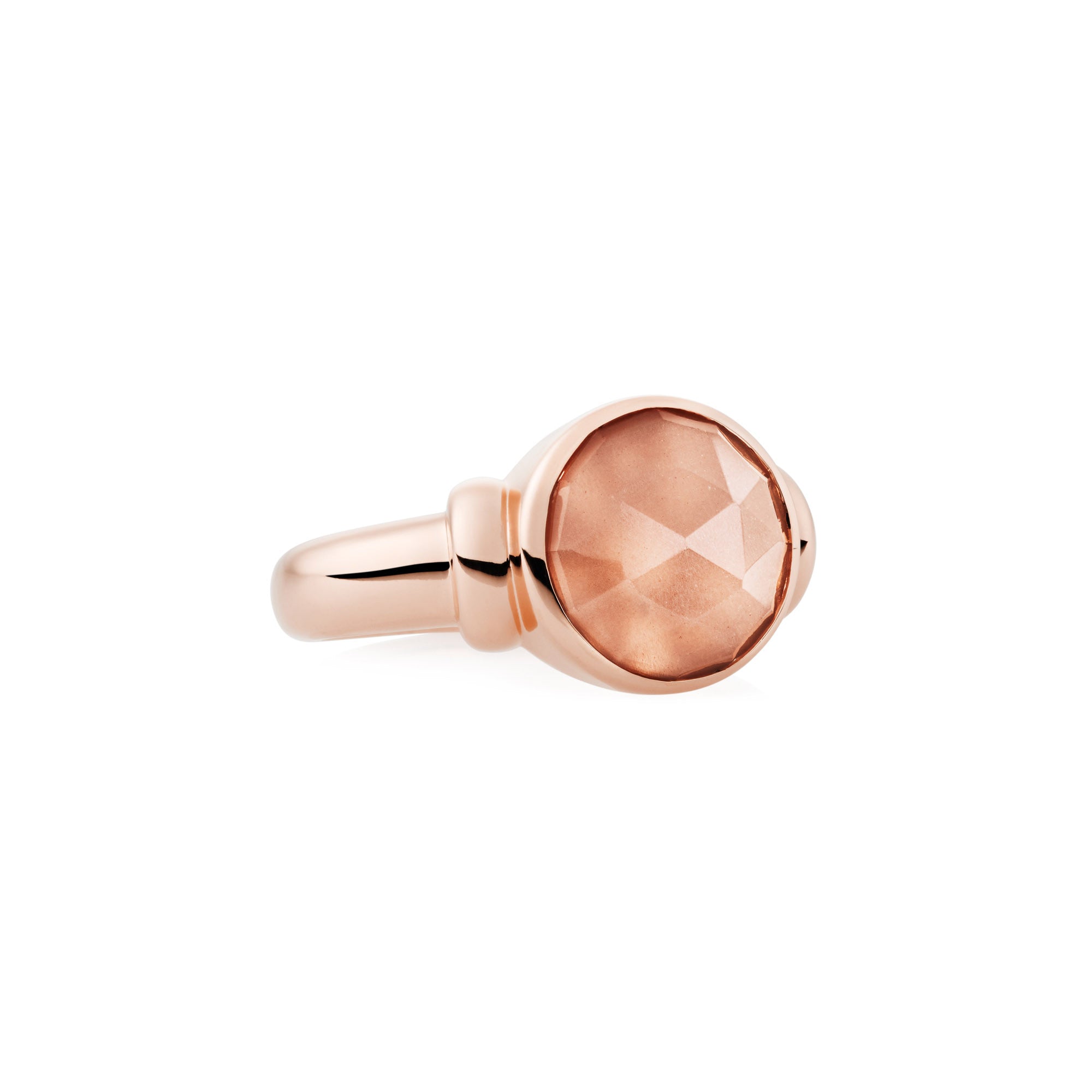 Bron Toujours Ajour Ring (8RR4876MSB) aus Roségold mit Mondstein