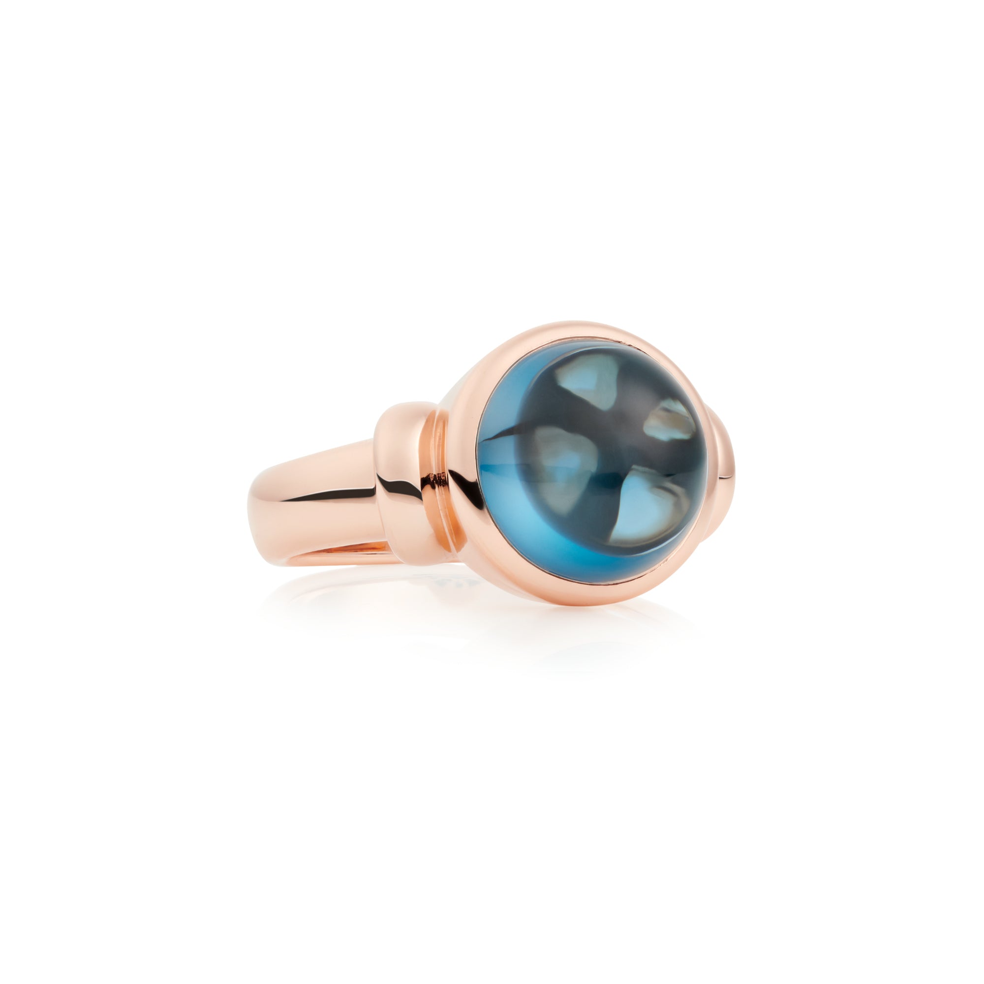 Bron Toujours Ajour Ring (8RR4876TLC-1) aus Roségold mit Topas
