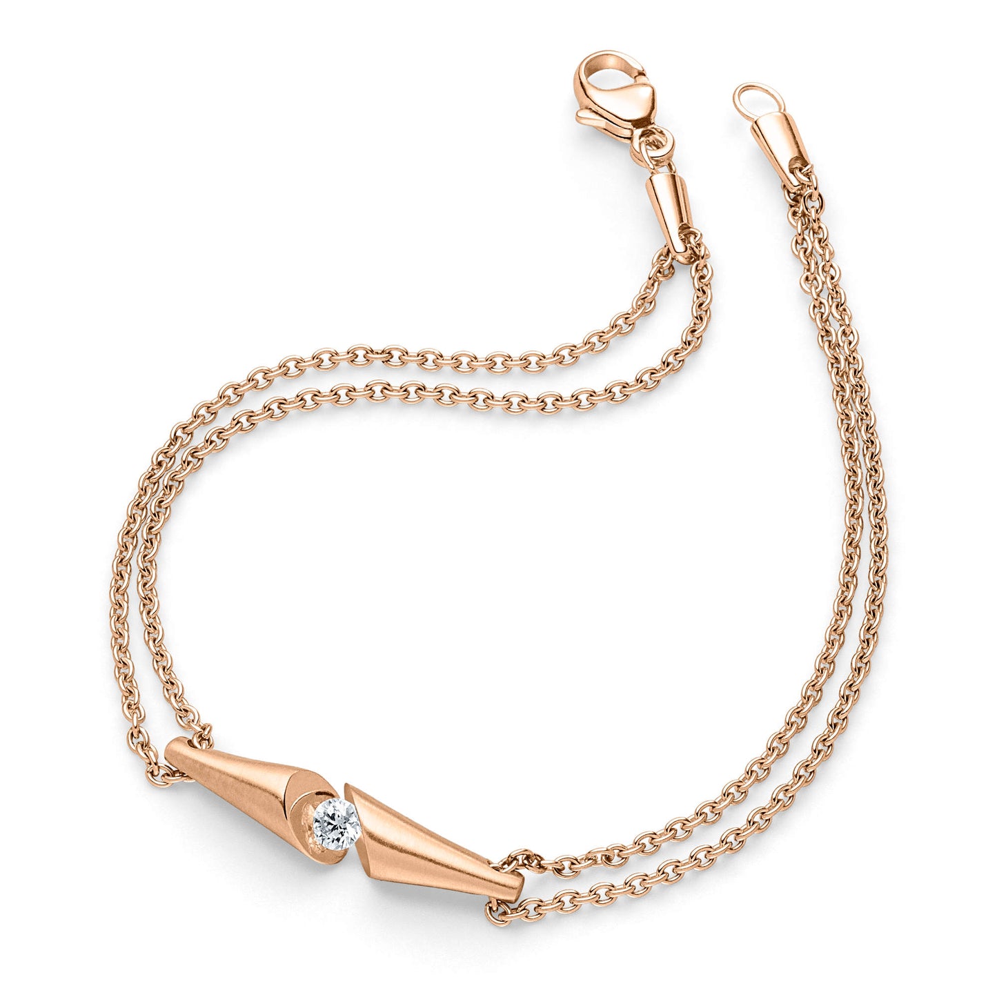 CALLA Armband, Roségold • Diamant von Schaffrath (751_CALAB_15_RW)