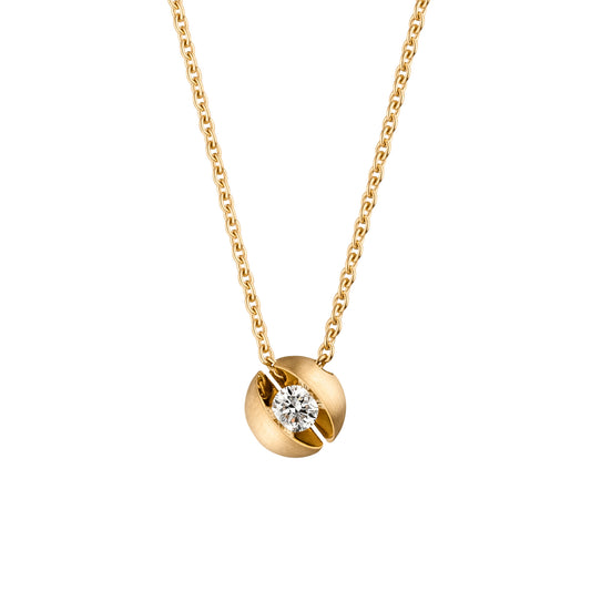 CALLA Collier, Gelbgold • Diamant von Schaffrath (114_CALL2_20_GW)