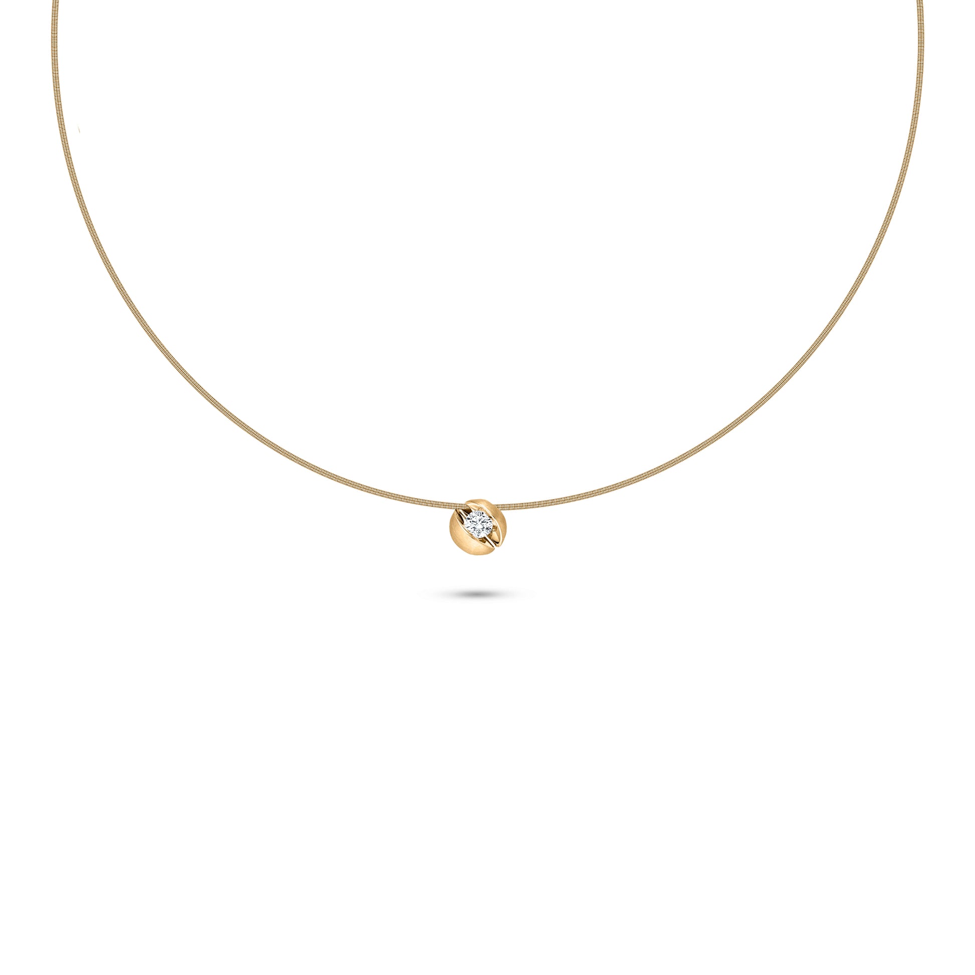 CALLA Collier, Gelbgold • Diamant von Schaffrath (114_CALN2_25_GW)