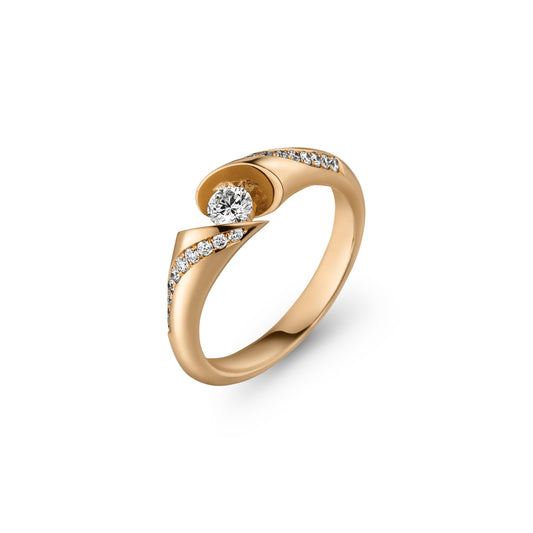 CALLA Diamantring, Roségold • Diamant von Schaffrath (118_CALLZ_100_RW)