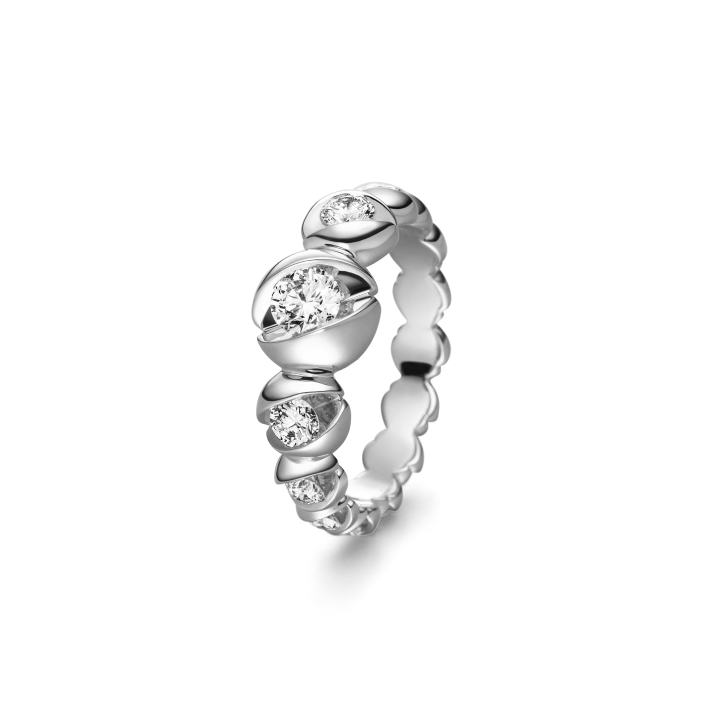 CALLA Diamantring, Weißgold • Diamant von Schaffrath (218_CALM9_30_WW)