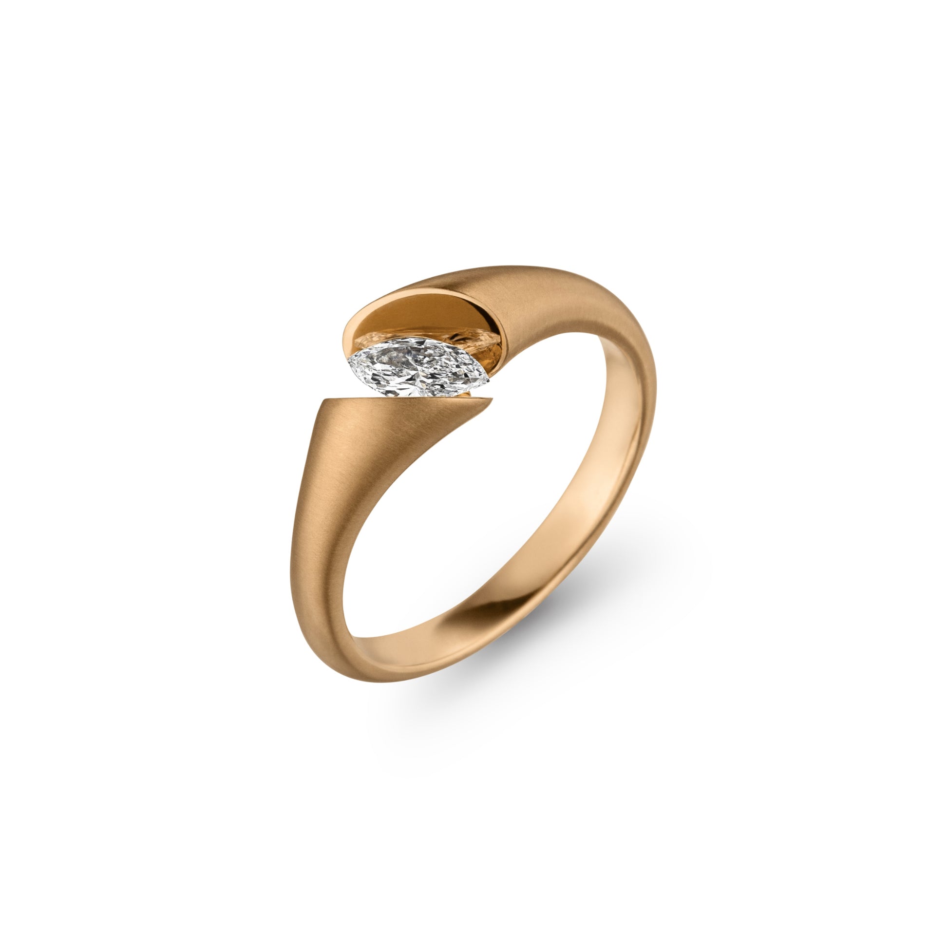 CALLA Diamantring, Roségold • Diamant von Schaffrath (758_CALLF_20_RW)