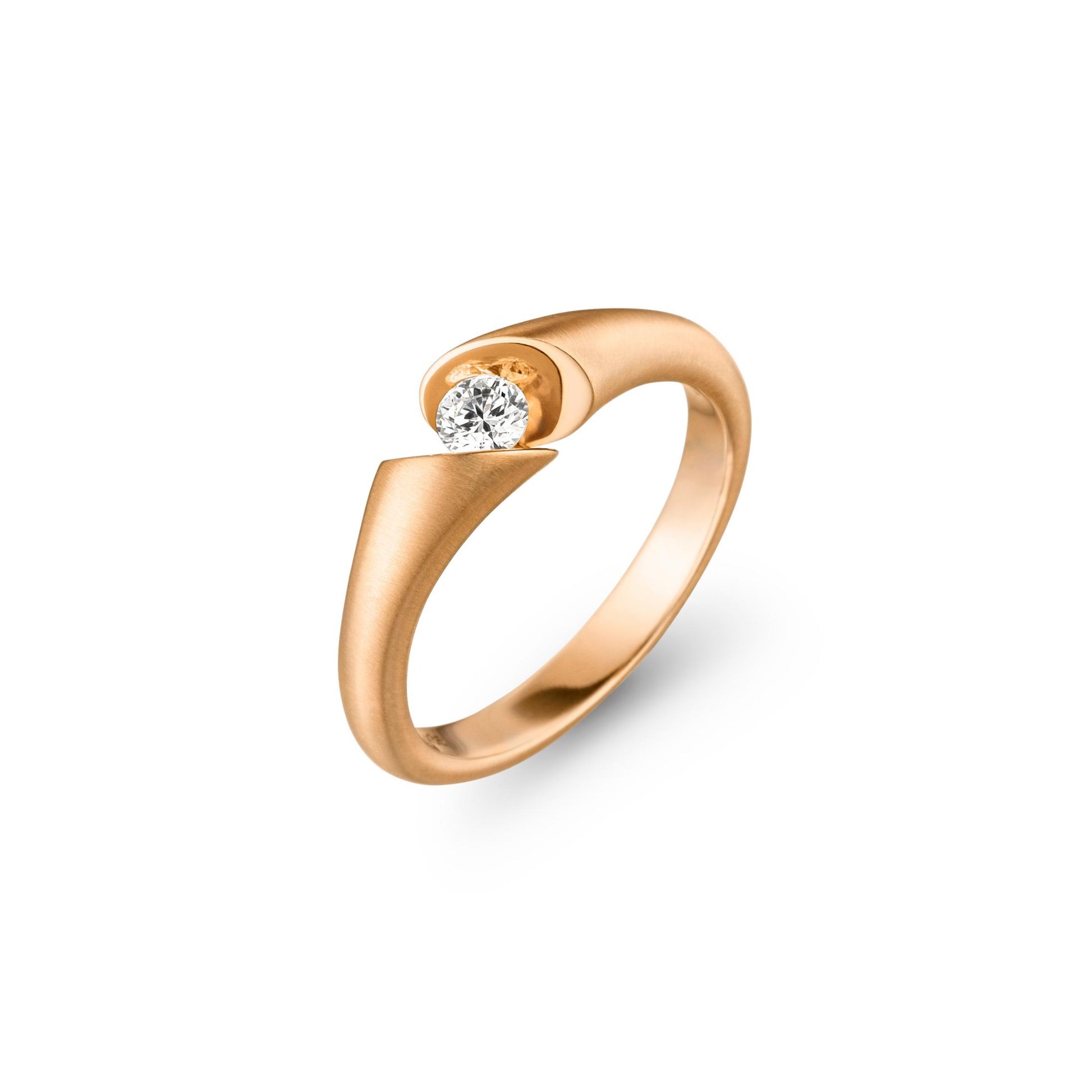 CALLA Ring, Roségold • Diamant von Schaffrath (758_CALLA_20_RW)