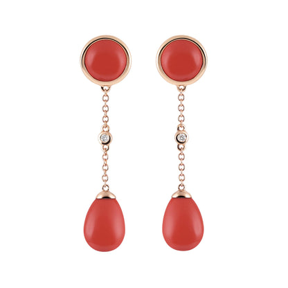 Candy Ohrhänger, Roségold • Diamant von Al Coro (E228COR)