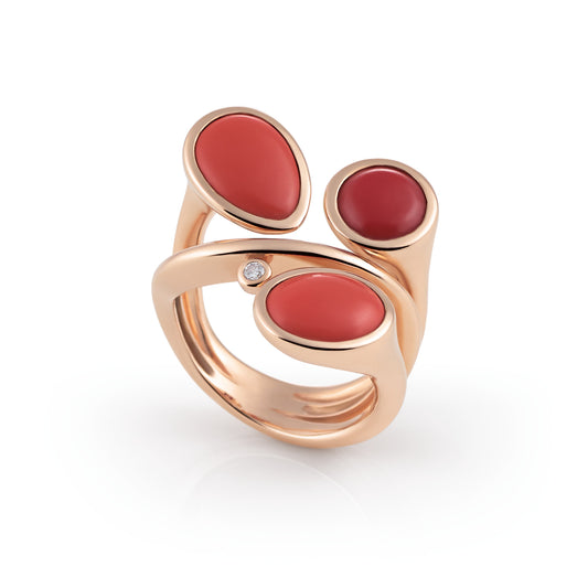 Candy Ring, Roségold • Diamant von Al Coro (R7504COR)