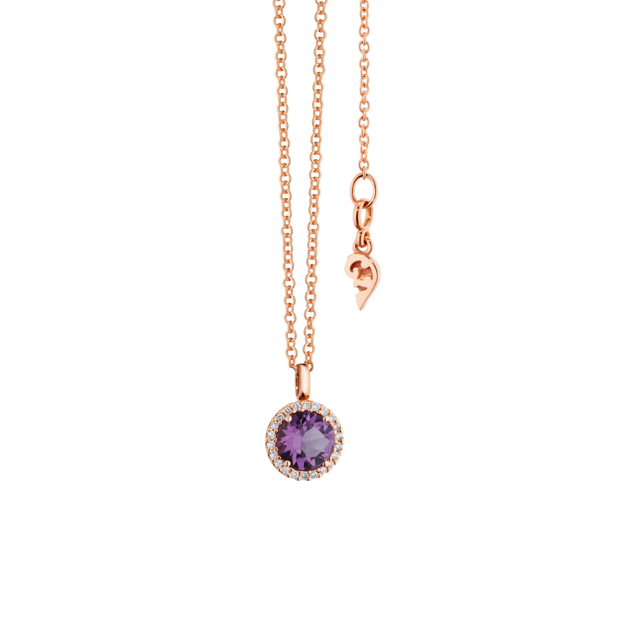 Capolavoro Anhänger Espressivo (AH9A02037-M) aus Roségold mit Amethyst und Diamant