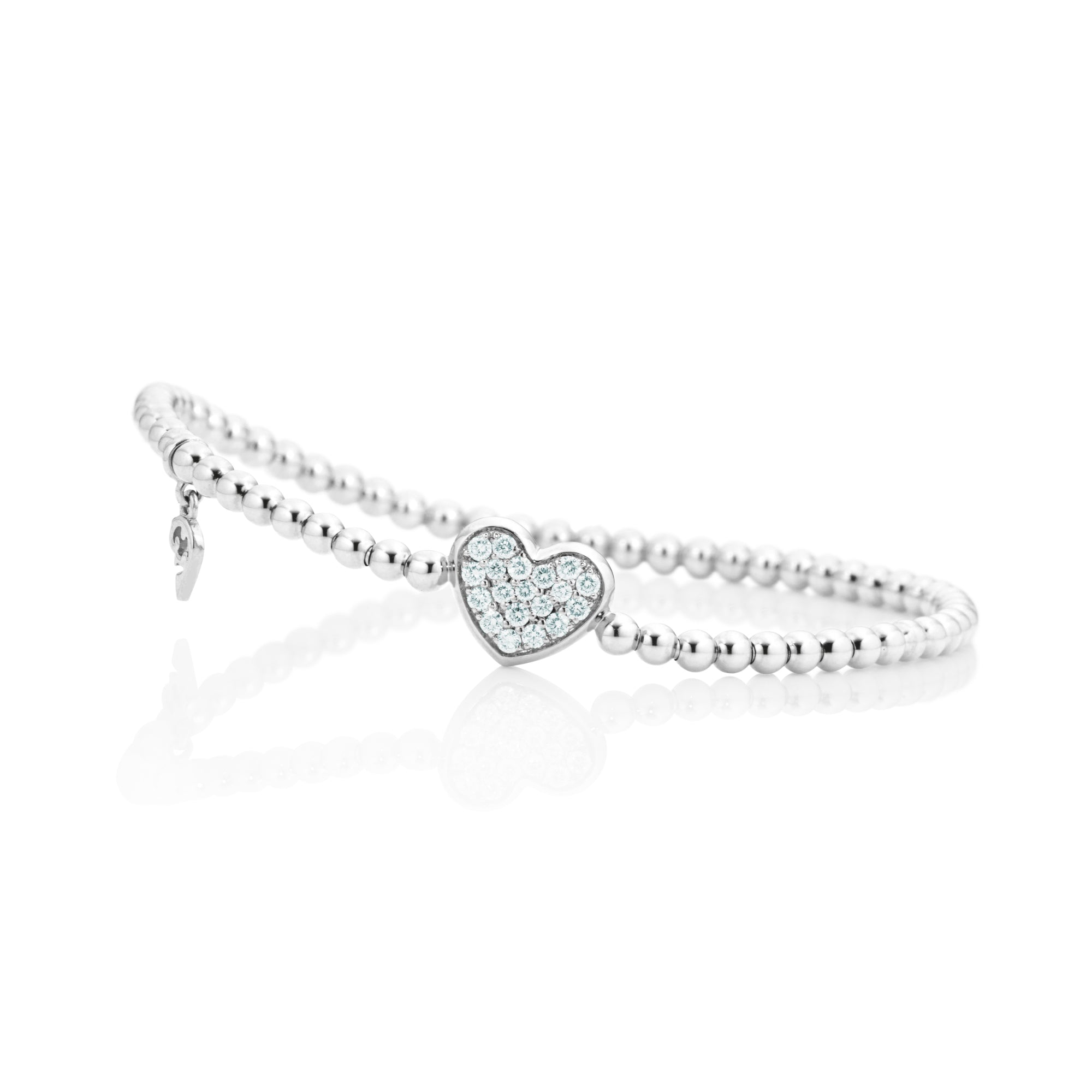 Capolavoro Armband Dolcini Herz - AB8BRW00351.INNEN.17 (17-M) aus Weißgold mit Diamant