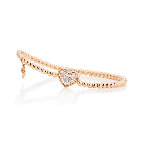 Capolavoro Armband Dolcini Herz - AB9BRW00351.INNEN.17 (17-M) aus Roségold mit Diamant