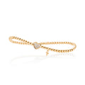 Capolavoro Armband Dolcini Herz klein - AB7BRW00360.INNEN.17 (17) aus Gelbgold mit Diamant